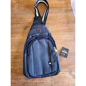 Westend Blue Crossbody Sling Bag with Adjustable Strap Fanny Pack